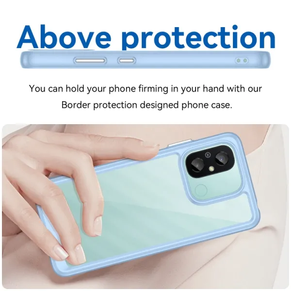 CRYSTAL Ochranný kryt pre Xiaomi Redmi 12C modrý