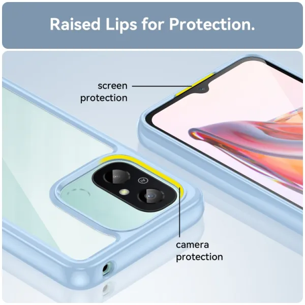 CRYSTAL Ochranný kryt pre Xiaomi Redmi 12C modrý
