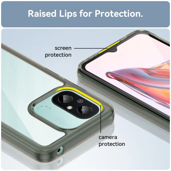 CRYSTAL Ochranný kryt pre Xiaomi Redmi 12C šedý