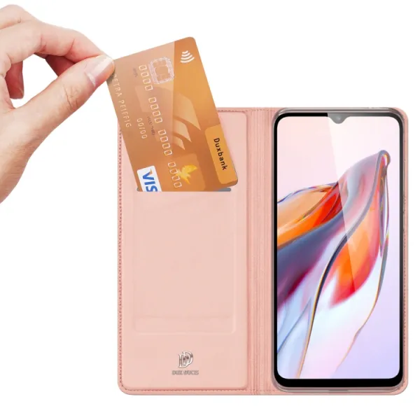 DUX Peňaženkový kryt Xiaomi Redmi 12C ružový