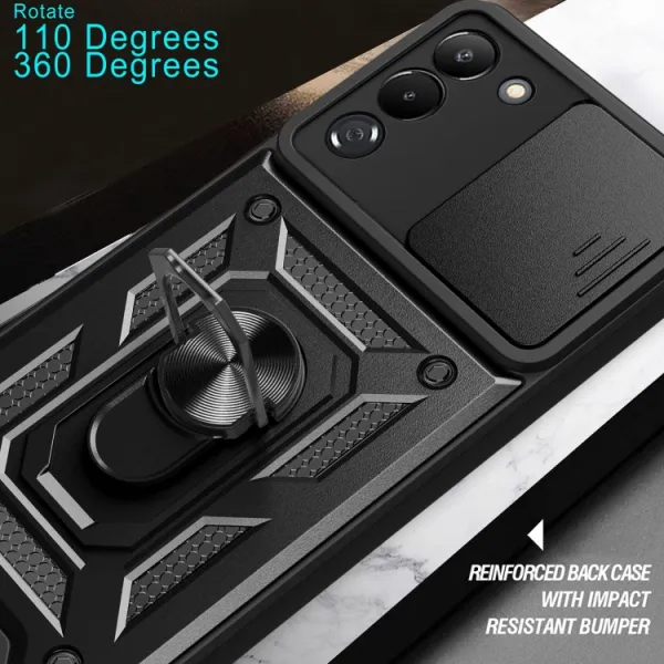 RING CAMERA Kryt s držiakom pre Infinix Note 12 čierny