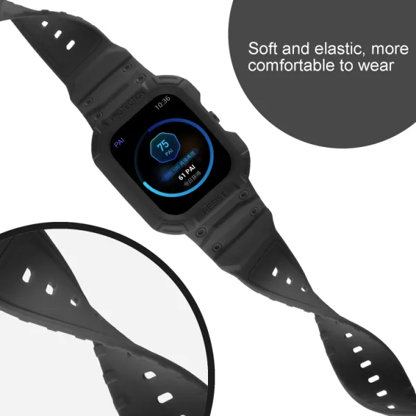 GLACIER Ochranné puzdro pre Amazfit GTS 4 / 3 / 2 / 1 čierne