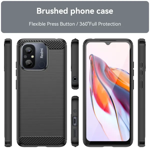 FLEXI TPU Kryt pre Xiaomi Redmi 12C čierny