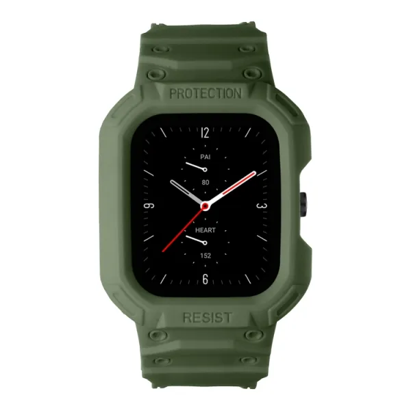 GLACIER Ochranné puzdro pre Amazfit GTS 4 / 3 / 2 / 1 zelené