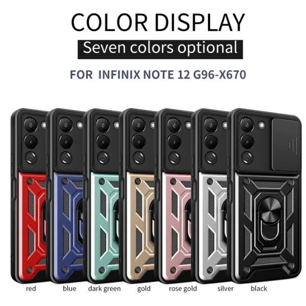 RING CAMERA Kryt s držiakom pre Infinix Note 12 čierny