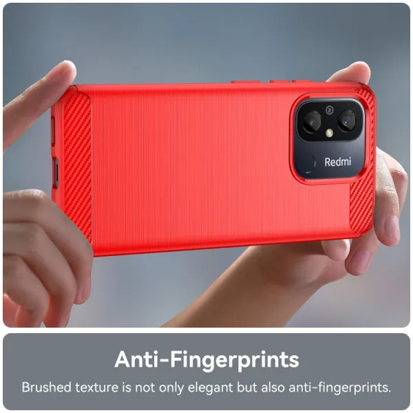 FLEXI TPU Kryt pre Xiaomi Redmi 12C červený