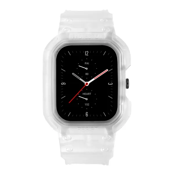GLACIER Ochranné puzdro pre Amazfit GTS 4 / 3 / 2 / 1 priehľadné