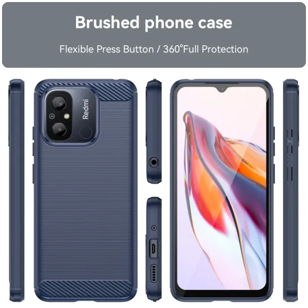 FLEXI TPU Kryt pre Xiaomi Redmi 12C modrý