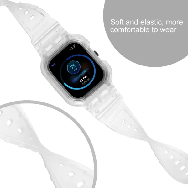 GLACIER Ochranné puzdro pre Amazfit GTS 4 / 3 / 2 / 1 priehľadné