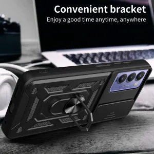 RING CAMERA Kryt s držiakom pre Tecno Camon 18 modrý