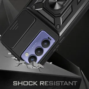 RING CAMERA Kryt s držiakom pre Tecno Camon 18 modrý