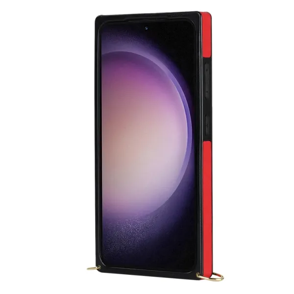 NEA Ochranné púzdro s remienkom pre Samsung Galaxy S23 Plus 5G červený