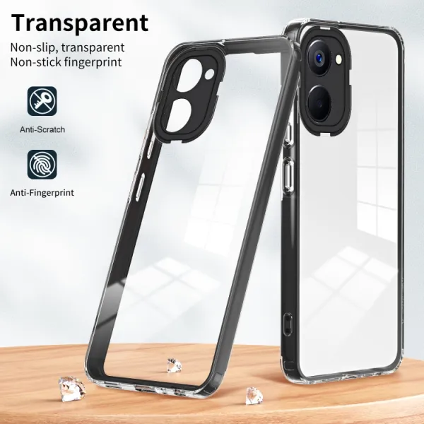 CRYSTAL Ochranný kryt pre Realme 10 čierny