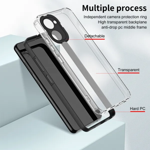 CRYSTAL Ochranný kryt pre Realme 10 čierny