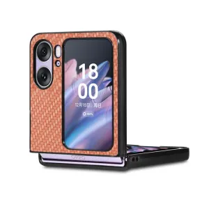JSM CARBON Plastový kryt Oppo Find N2 Flip hnedý