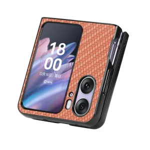 JSM CARBON Plastový kryt Oppo Find N2 Flip hnedý