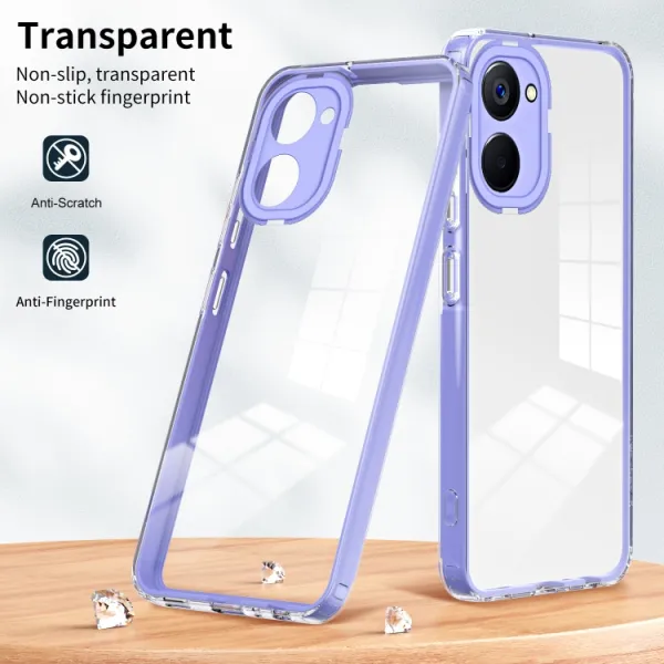 CRYSTAL Ochranný kryt pre Realme 10 fialový