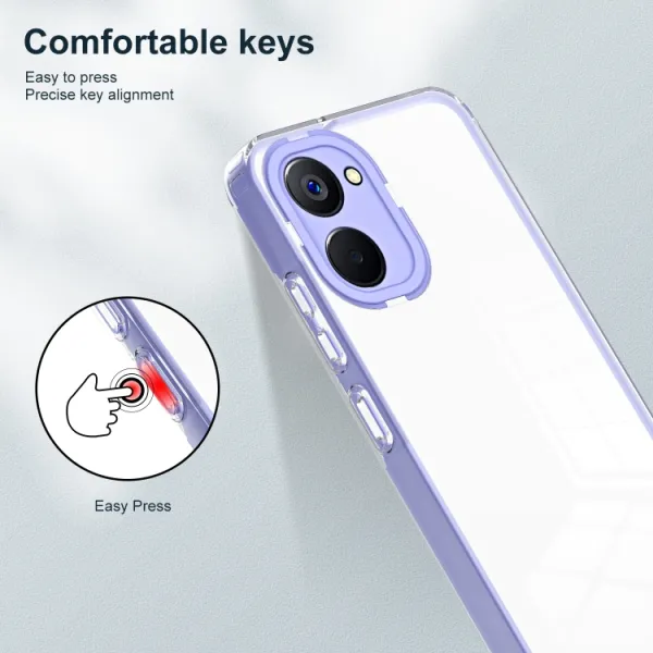 CRYSTAL Ochranný kryt pre Realme 10 fialový