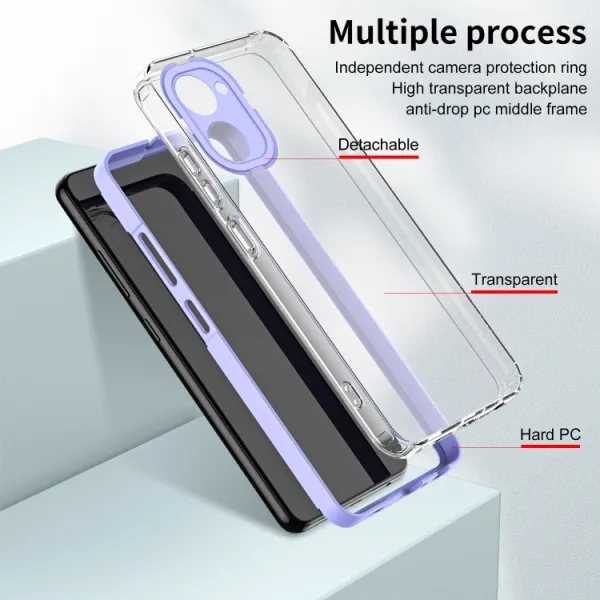 CRYSTAL Ochranný kryt pre Realme 10 fialový