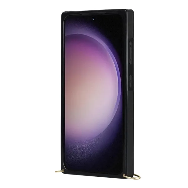 NEA Ochranné púzdro s remienkom pre Samsung Galaxy S23 Plus 5G čierny