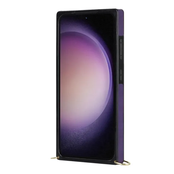 NEA Ochranné púzdro s remienkom pre Samsung Galaxy S23 5G fialový