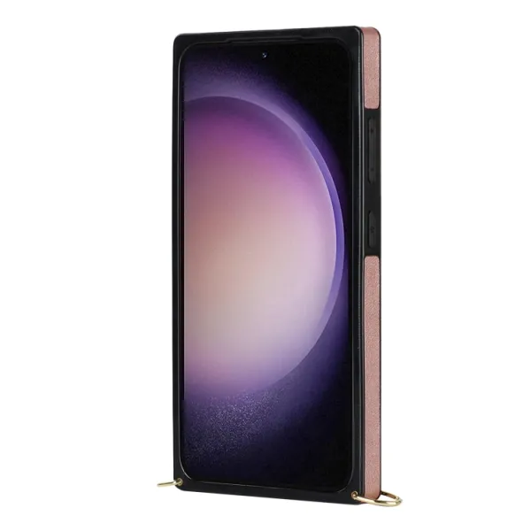 NEA Ochranné púzdro s remienkom pre Samsung Galaxy S23 Plus 5G ružový