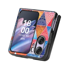 JSM COLOR Kryt s držiakom Oppo Find N2 Flip COLORFUL RHOMBUS