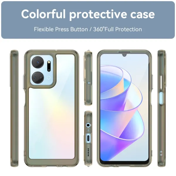 CRYSTAL Ochranný kryt pre Honor X7a šedý