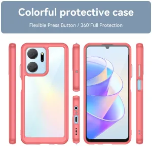 CRYSTAL Ochranný kryt pre Honor X7a červený