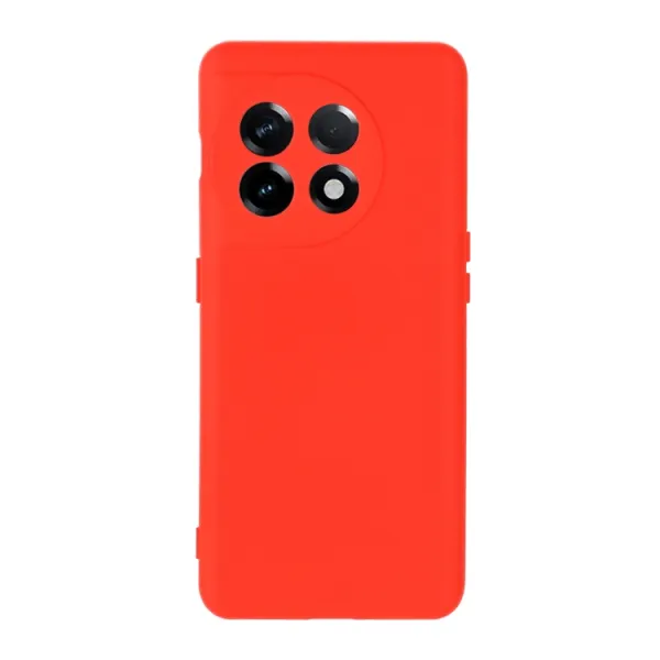 RUBBER Ochranný kryt pre OnePlus 11 5G červený