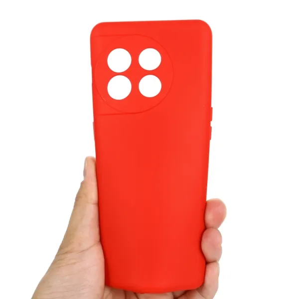 RUBBER Ochranný kryt pre OnePlus 11 5G červený