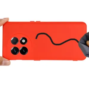 RUBBER Ochranný kryt pre OnePlus 11 5G červený