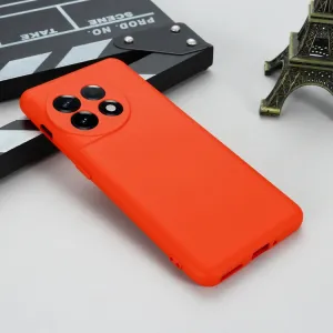 RUBBER Ochranný kryt pre OnePlus 11 5G červený