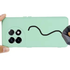 RUBBER Ochranný kryt pre OnePlus 11 5G zelený