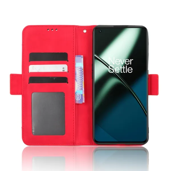 SLOT Peňaženkový obal pre OnePlus 11 5G červený