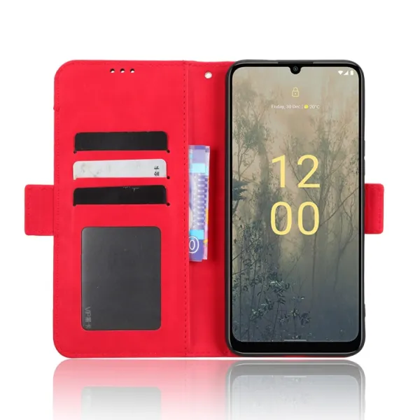 SLOT Peňaženkový obal pre Nokia C31 červený