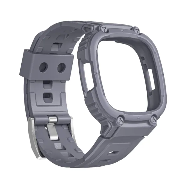 GLACIER Ochranné puzdro pre Fitbit Versa 4 / 3 / 2 / 1 šedé