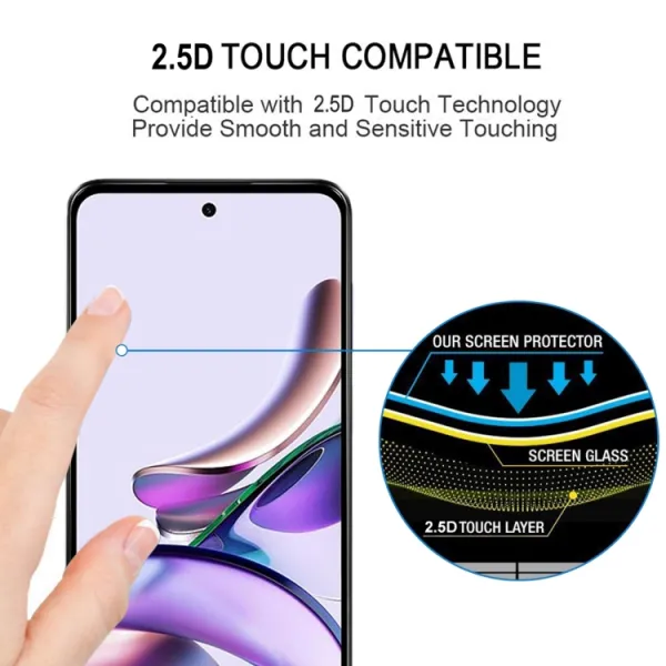 3D Tvrdené ochranné sklo pre Motorola Moto G13