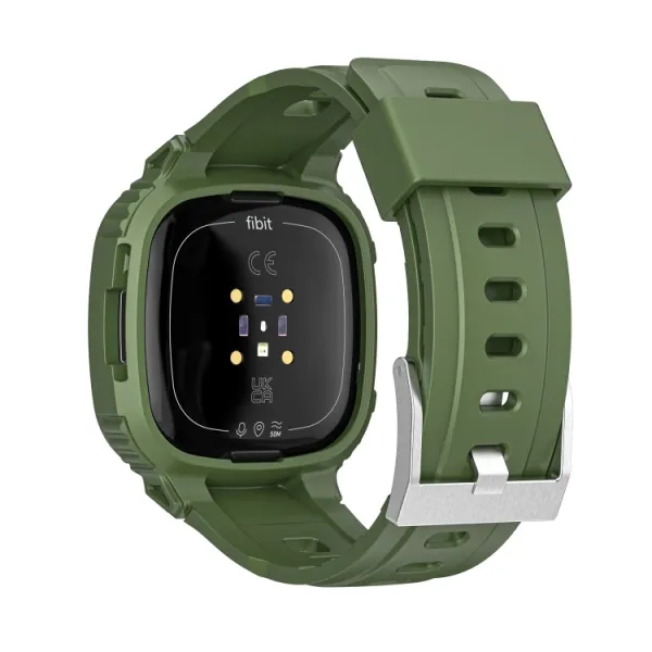 GLACIER Ochranné puzdro pre Fitbit Versa 4 / 3 / 2 / 1 zelené