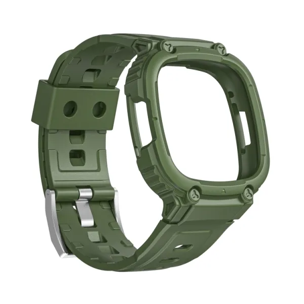 GLACIER Ochranné puzdro pre Fitbit Versa 4 / 3 / 2 / 1 zelené