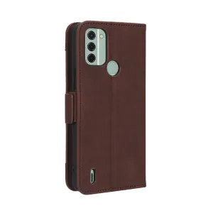SLOT Peňaženkový obal pre Nokia C31 hnedý