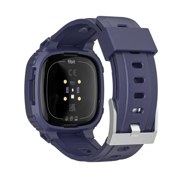 GLACIER Ochranné puzdro pre Fitbit Versa 4 / 3 / 2 / 1 modré