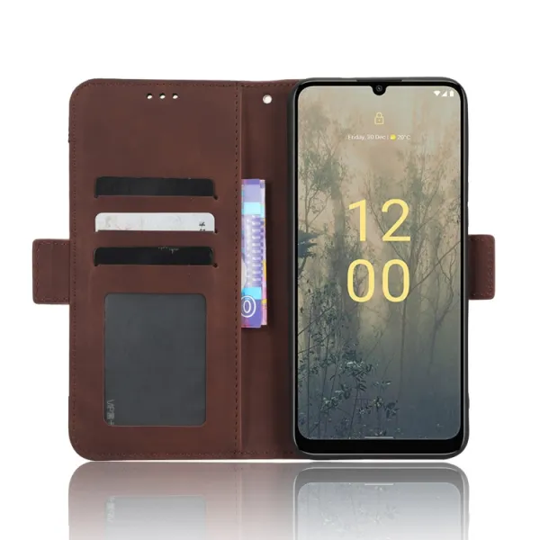 SLOT Peňaženkový obal pre Nokia C31 hnedý