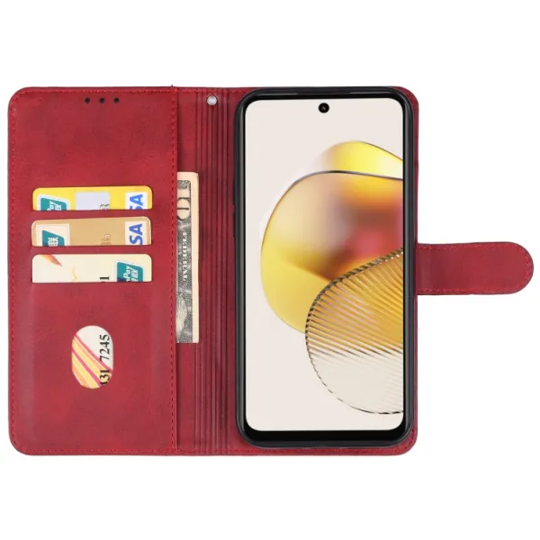 SMOOTH Peňaženkové puzdro pre Motorola Moto G73 5G červené