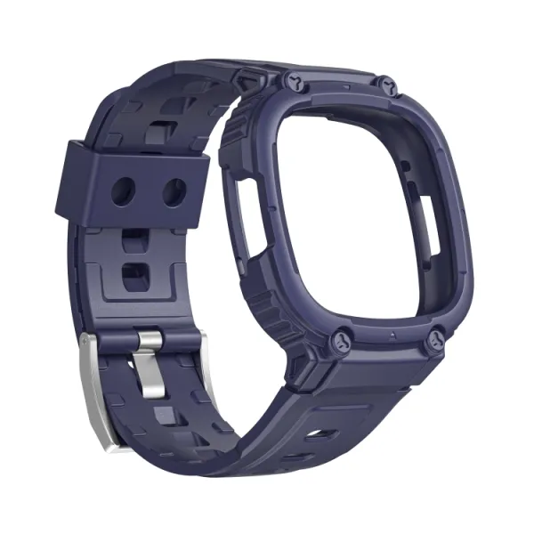 GLACIER Ochranné puzdro pre Fitbit Versa 4 / 3 / 2 / 1 modré