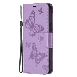 ART BUTTERFLY Peňaženkový obal pre Xiaomi Redmi Note 13 fialový