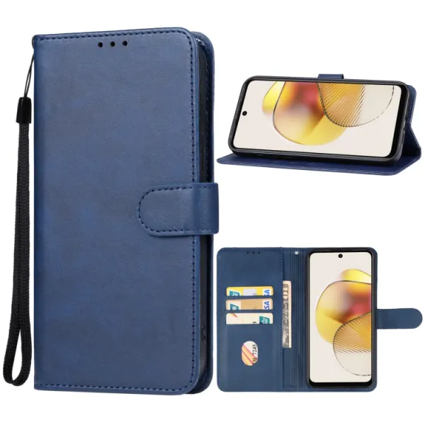 SMOOTH Peňaženkové puzdro pre Motorola Moto G73 5G modré