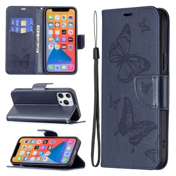 ART Peňaženkový kryt Xiaomi 13 Lite BUTTERFLIES modrý