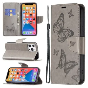 ART Peňaženkový kryt Xiaomi 13 Lite BUTTERFLIES šedý