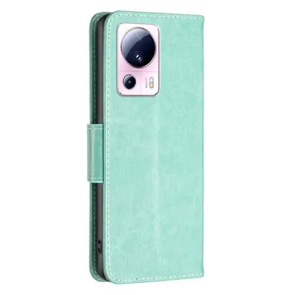 ART Peňaženkový kryt Xiaomi 13 Lite BUTTERFLIES zelený